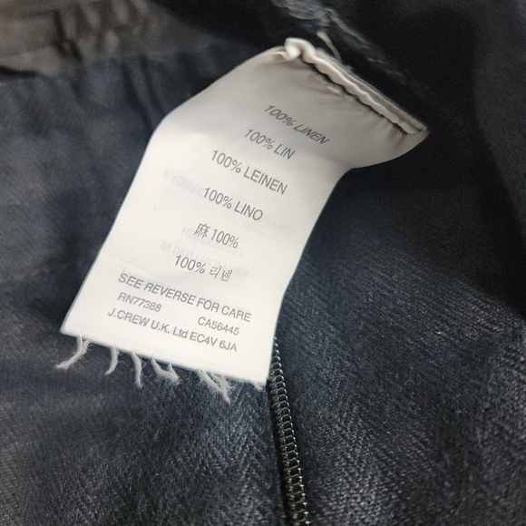 J. Crew Navy Linen Garden Pants - Picture 7 of 8